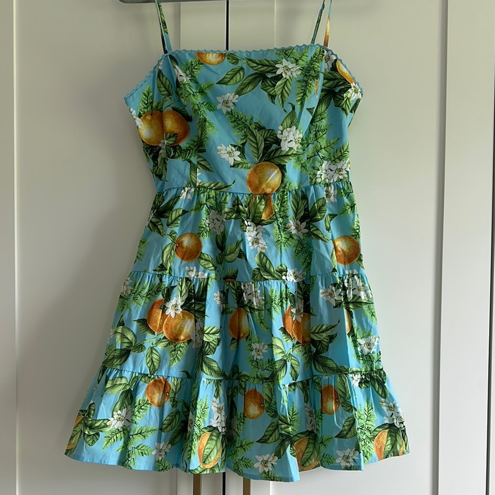 BB Dakota Blue Ruffled Tiered Mini Sundress